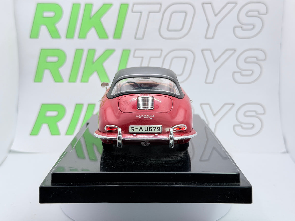 Porsche 356 super 90 Edicola 1/24 Rosso 1962