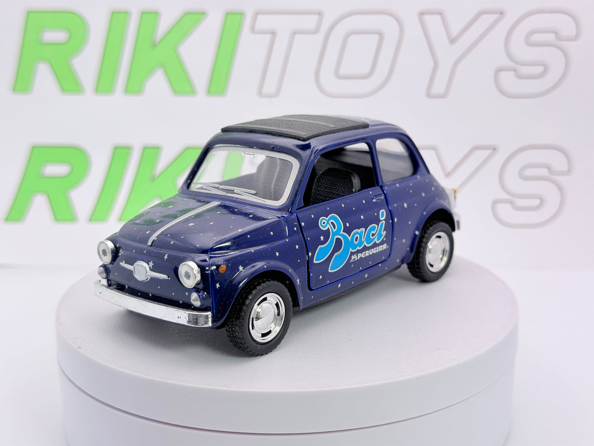 Fiat 500F Baci Kinsmart 1/24 Blu 1965