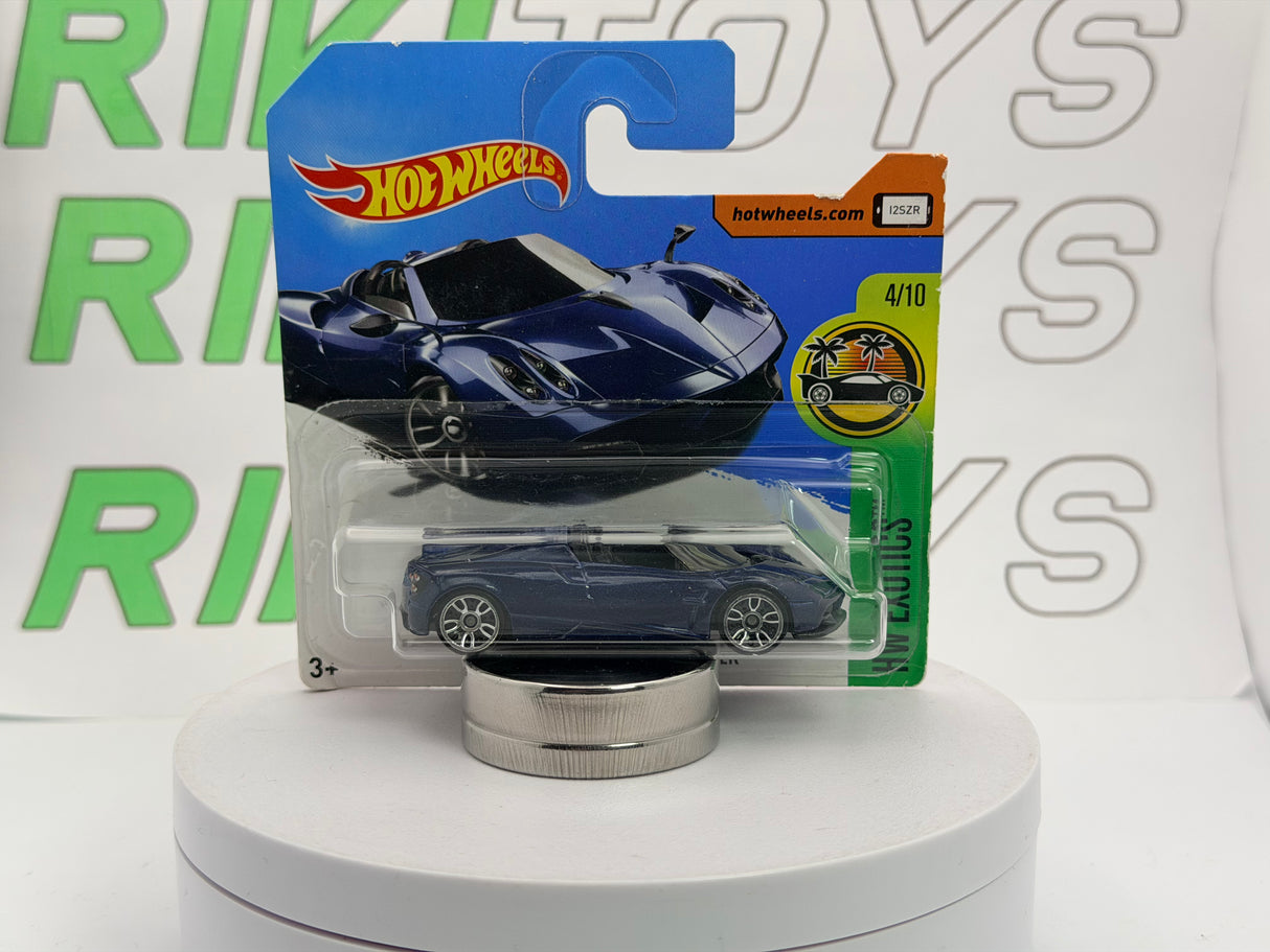 Pagani Huayra Roadster Hot Wheels 1/60 Blu 2017