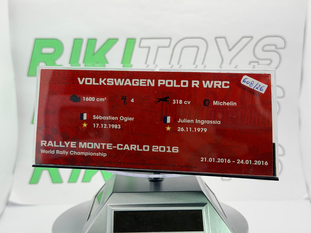 Volkswagen Polo R WRC Edicola 1/43 Blu 2016