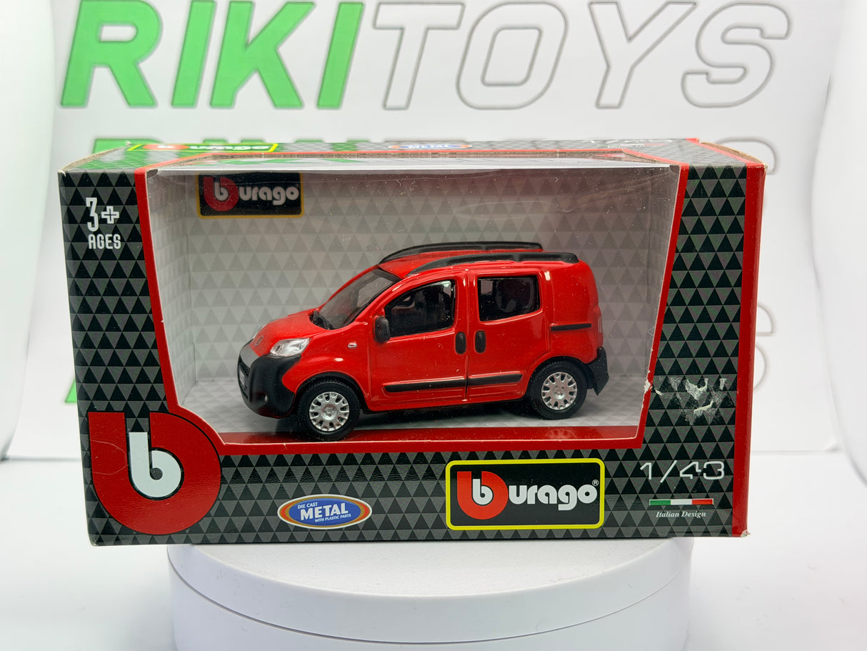 Fiat Qubo Promiscuo Burago 1/43 Rosso 2008