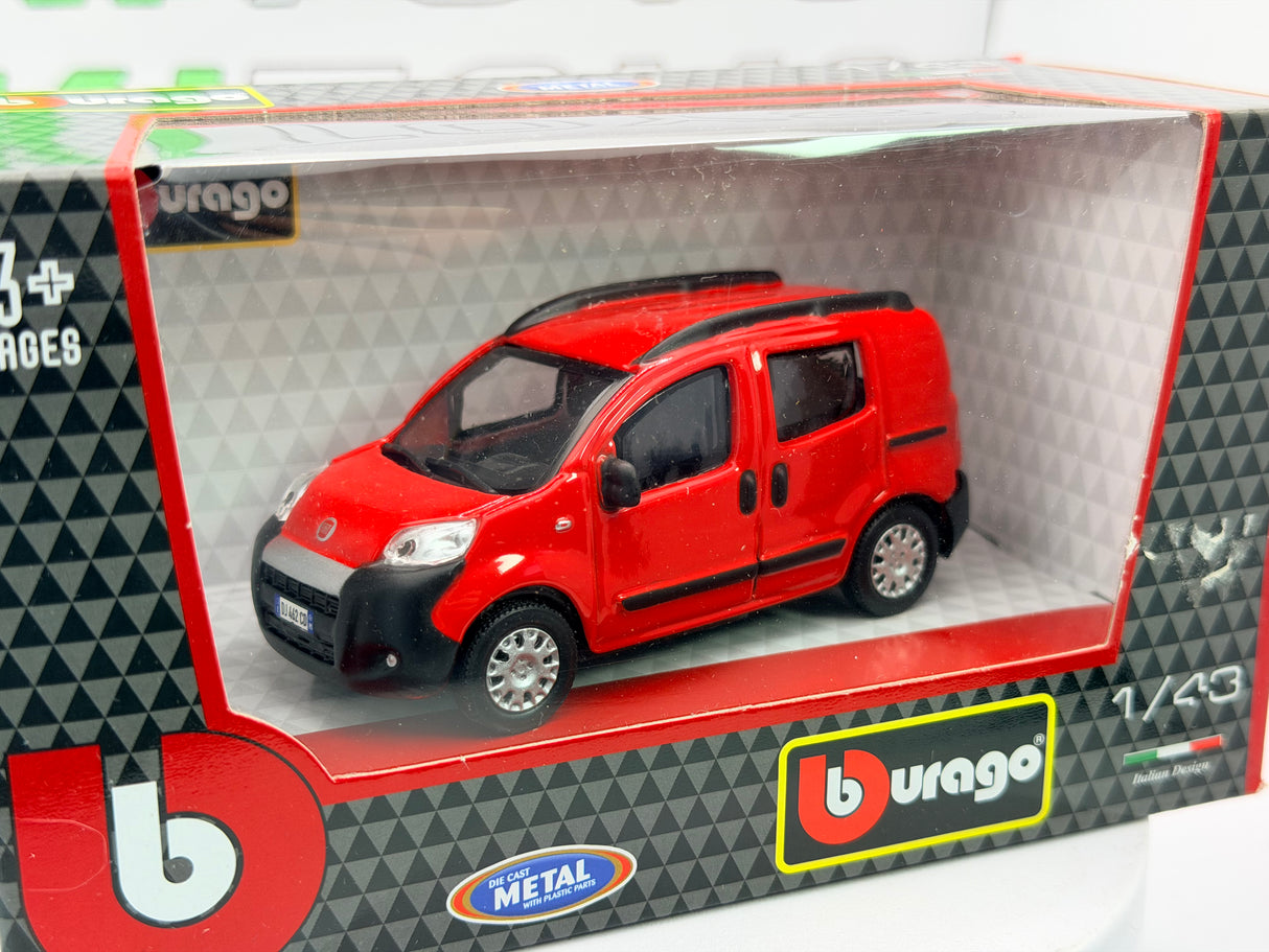 Fiat Qubo Promiscuo Burago 1/43 Rosso 2008