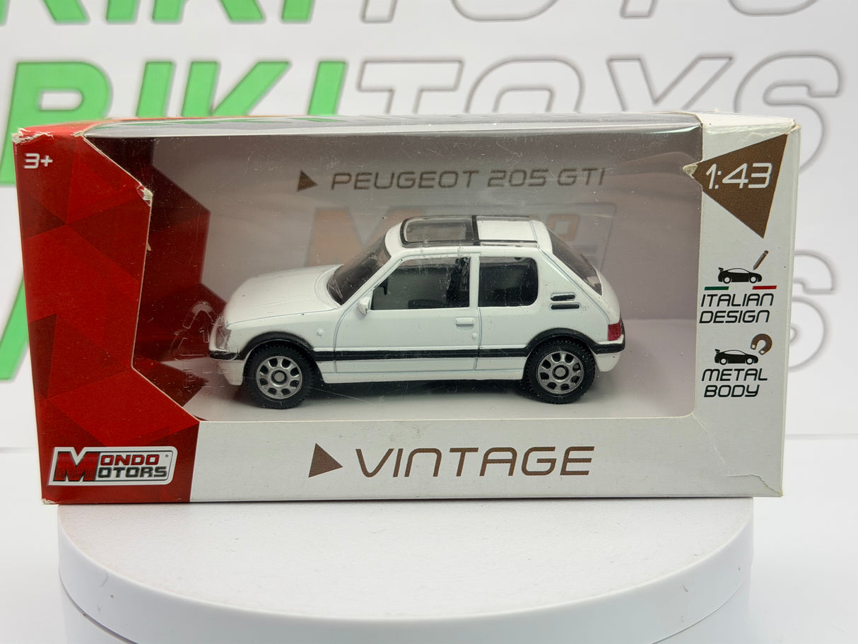 Peugeot 205 GTI Mondo Motors 1/43 Bianco 1985