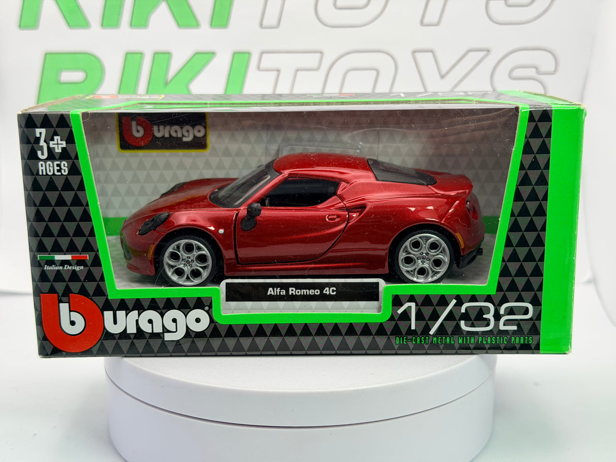 Alfa Romeo 4C Coupé Burago 1/32 Rosso metallizzato