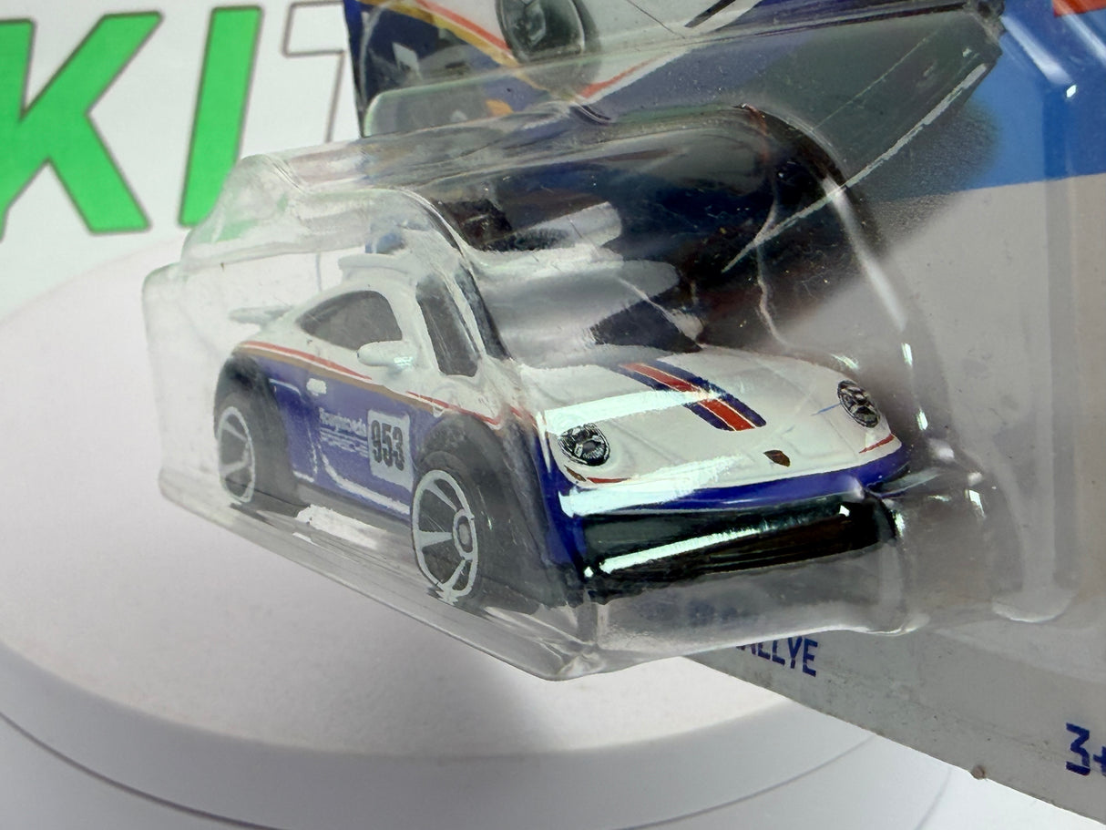 Porsche 911 Rally Hot Wheels 1/64 Bianco