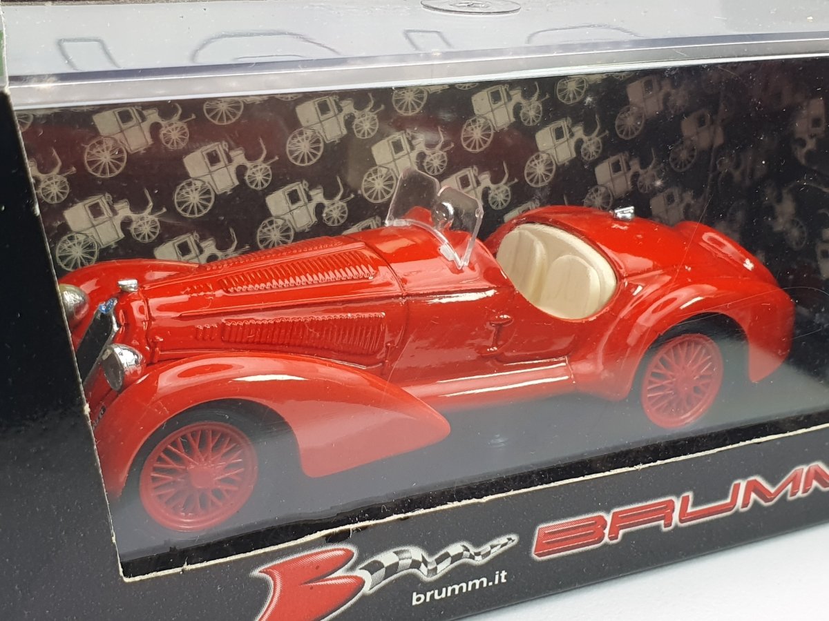 Alfa Romeo 2900 B 8C Brumm 1/43 Rosso 1938 - RikiToys - Brumm