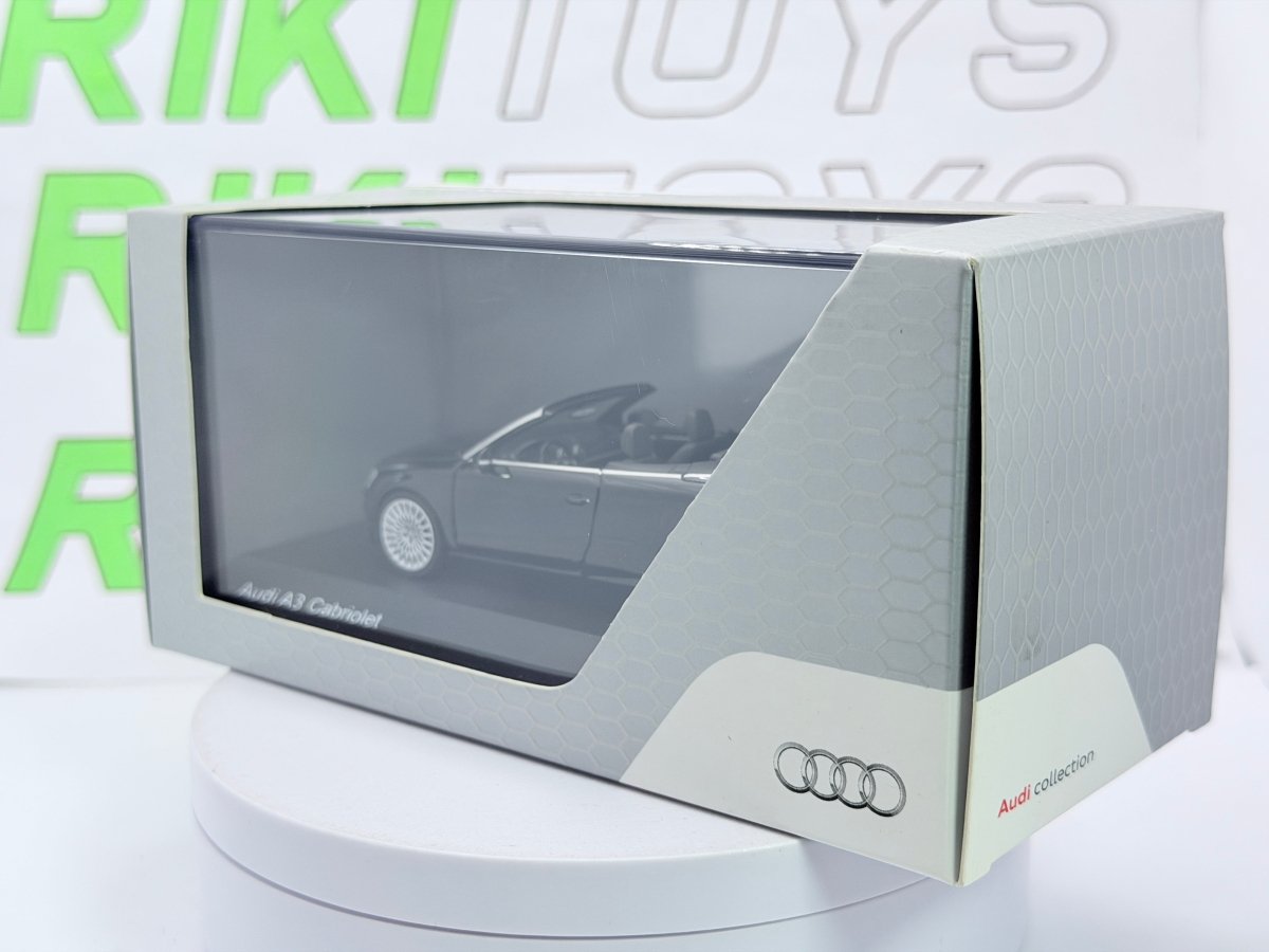 Audi A3 Cabriolet Audi Official 1/43 Nero - RikiToys - Audi Official