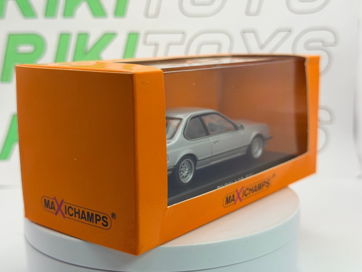 BMW 635 CSI E 24 Maxichamps 1/43 Argento 1982 - RikiToys - Maxichamps