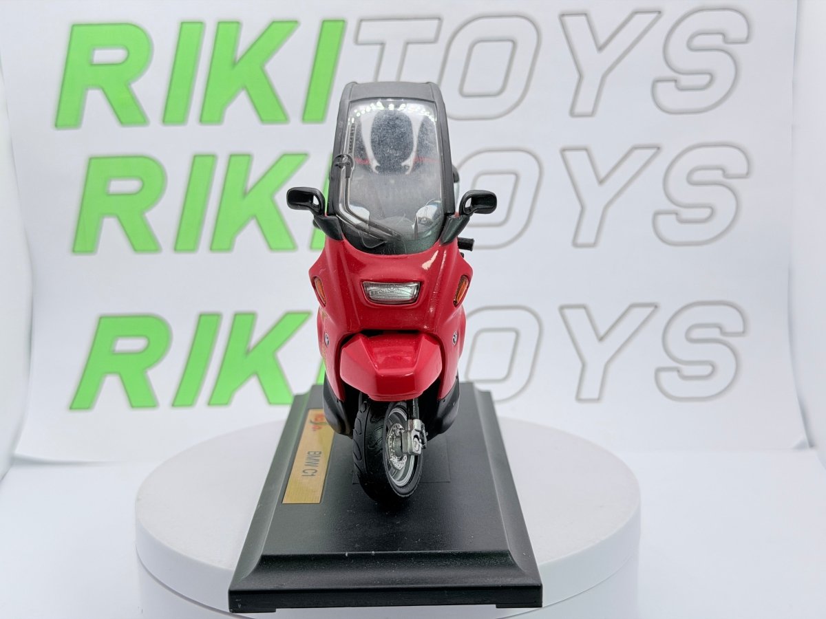 BMW Scooter C1 Maisto 1/18 Rosso - RikiToys - Maisto#