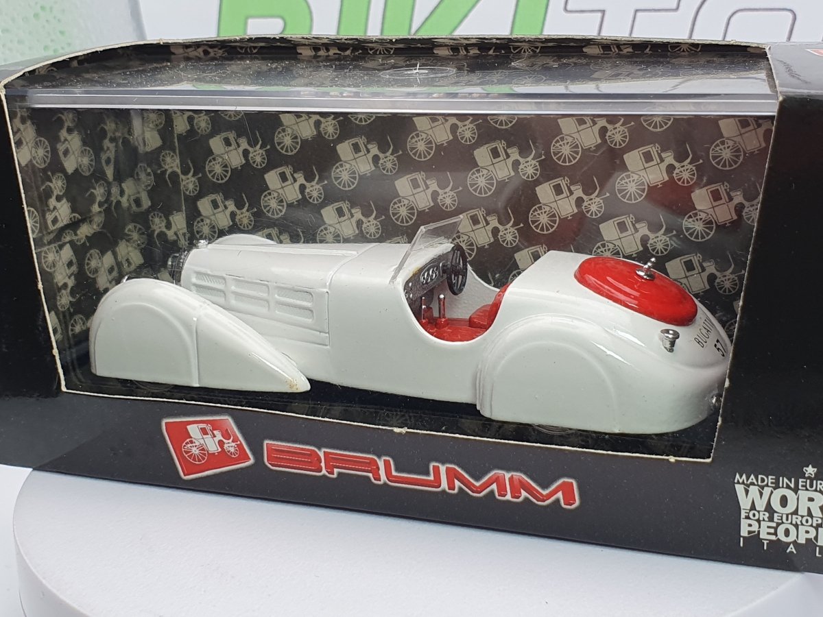 Bugatti 57 S Brumm 1/43 Bianco 1936 - RikiToys - Brumm