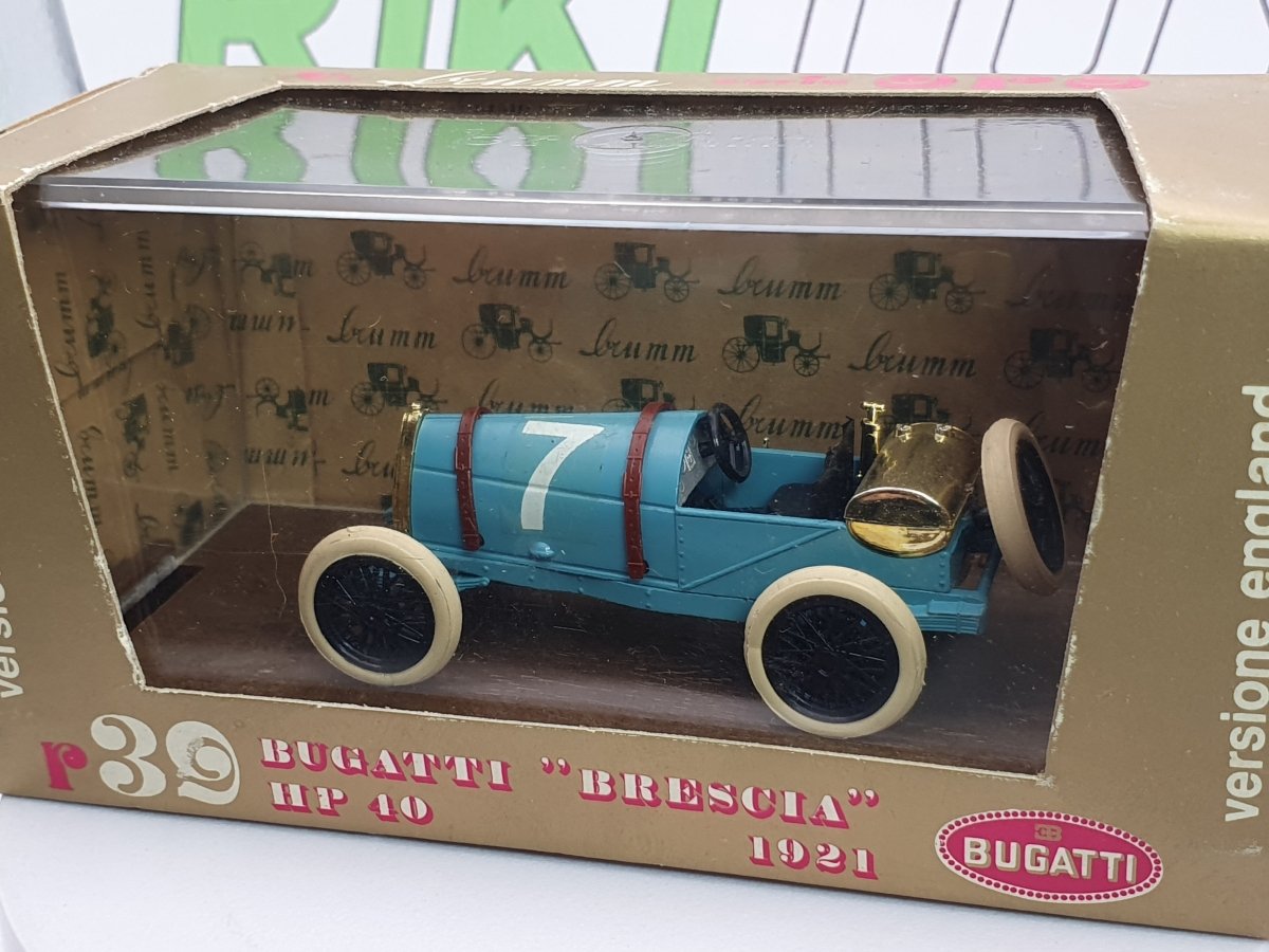 Bugatti Brescia HP 40 Brumm 1/43 Azzurro 1921 - RikiToys - Brumm