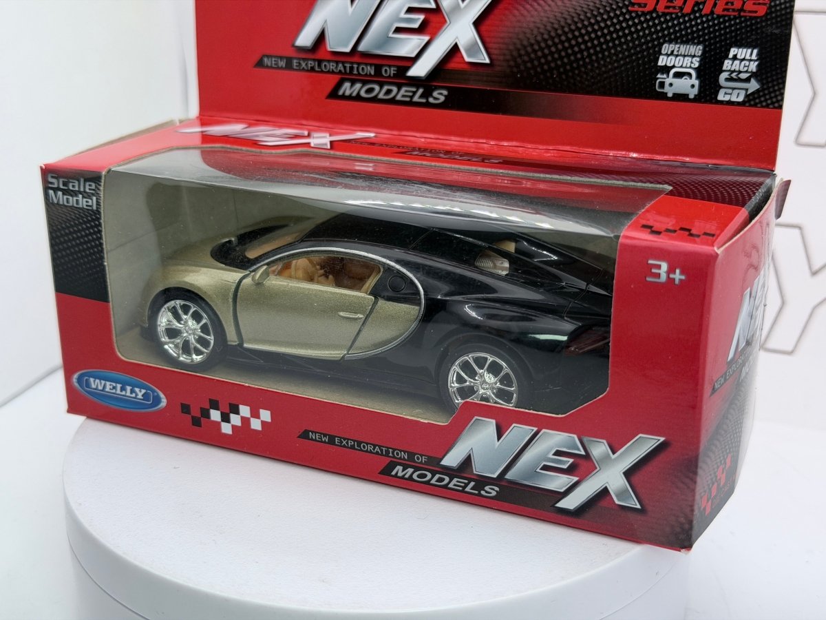 Bugatti Chiron Welly 1/38 Oro - RikiToys - Welly