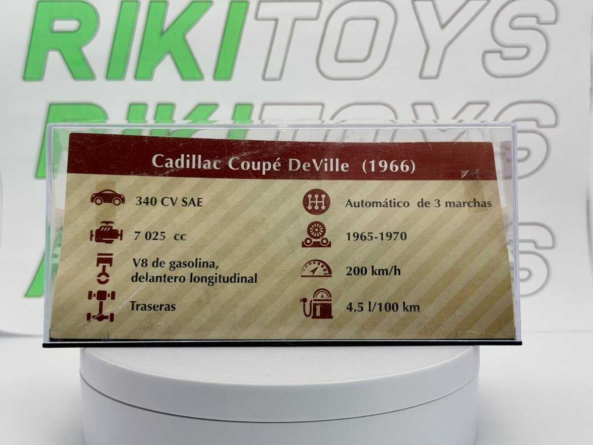 Cadillac Coupé De Ville Edicola 1/43 Oro 1966 - RikiToys - Edicola