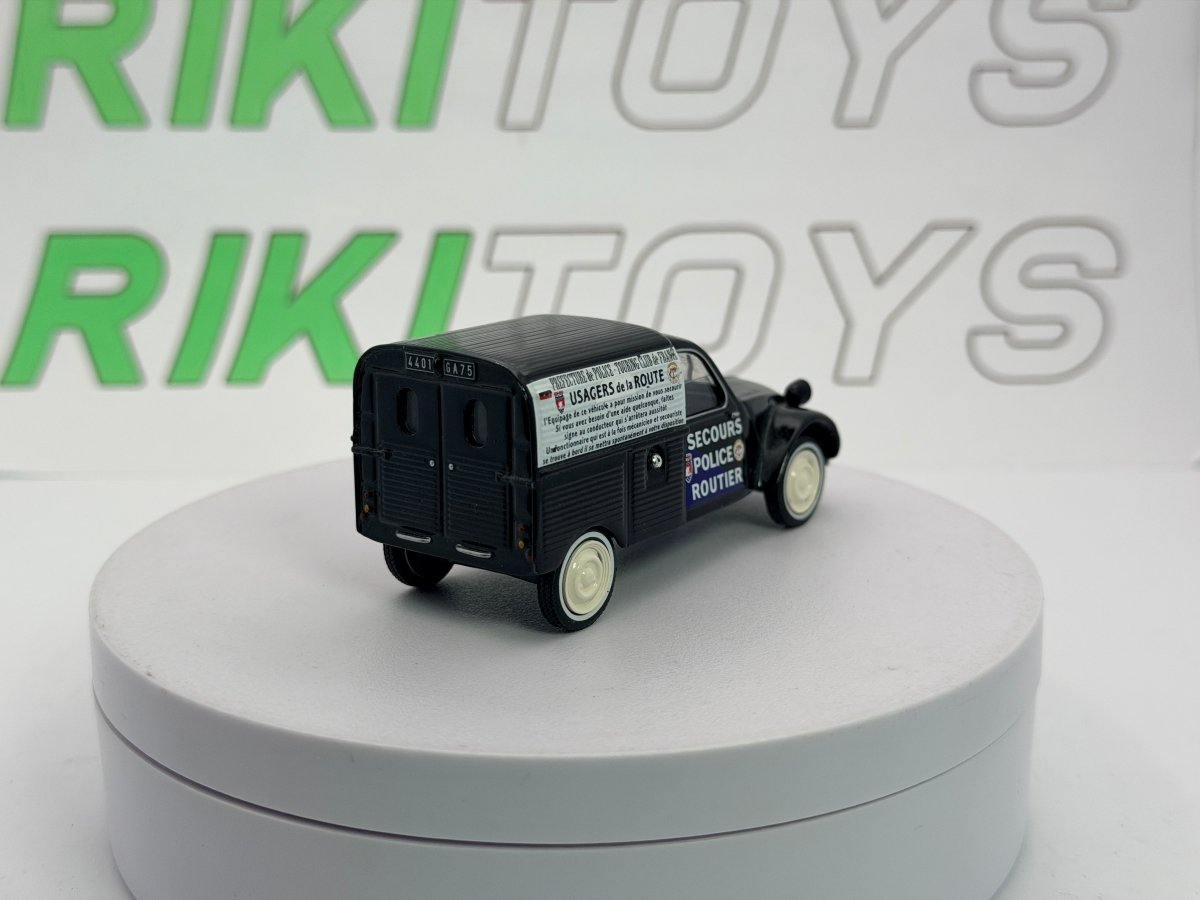Citroen 2 Cv Furgonato Van Edicola 1/43 Nero - RikiToys - Edicola