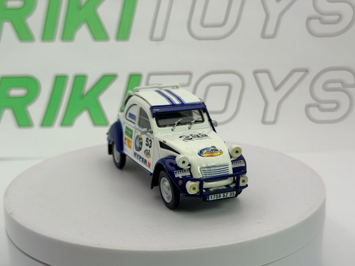 Citroen 2 Cv Raid Eligor 1/43 Bianco - RikiToys - Eligor