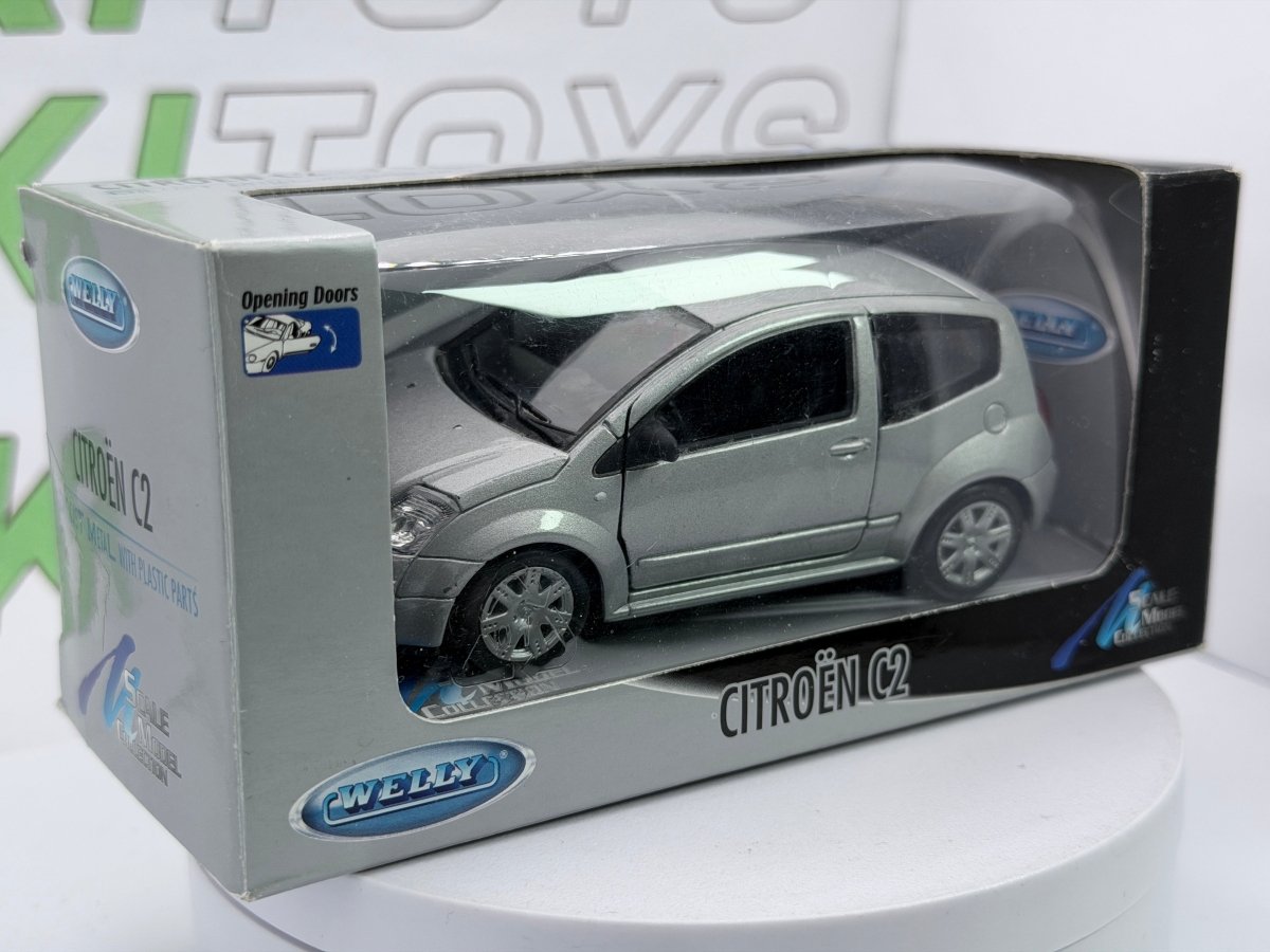Citroen C2 Welly 1/35 Argento - RikiToys - Welly