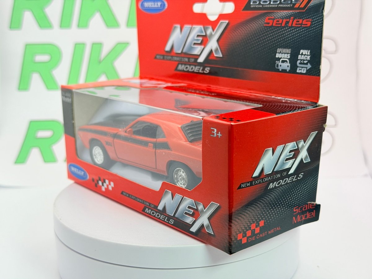 Dodge Challenger T/A Welly 1/38 Rosso 1970 - RikiToys - Welly