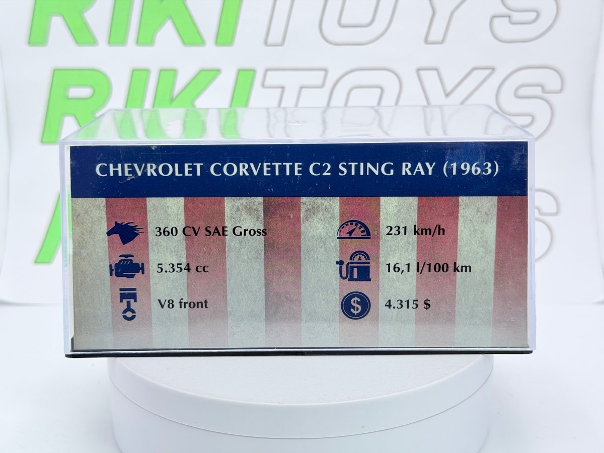 Dodge Corvette C2 Edicola 1/43 Rosso 1963 - RikiToys - Edicola