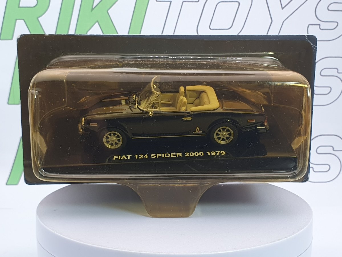 Fiat 124 Spider 2000 Edicola 1/43 Nero 1979 - RikiToys - Edicola
