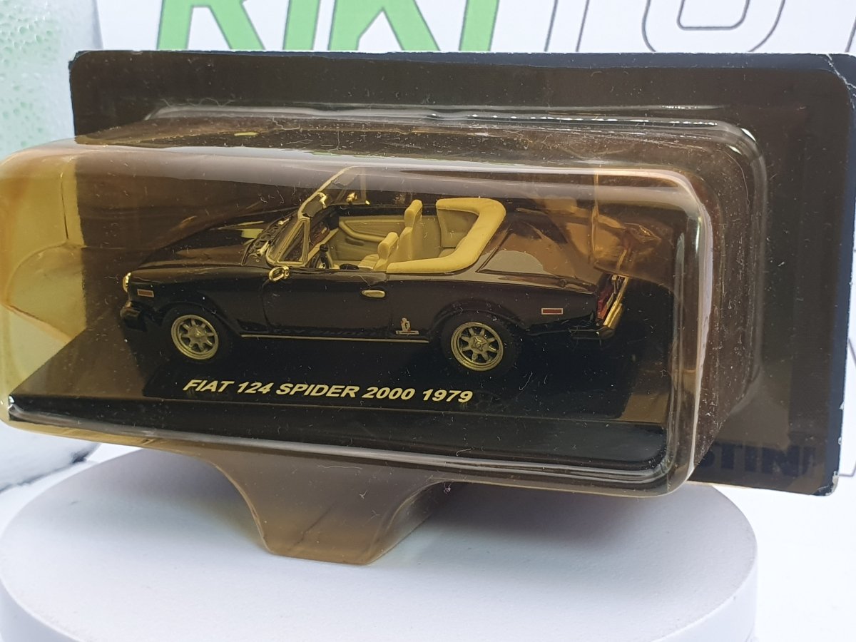 Fiat 124 Spider 2000 Edicola 1/43 Nero 1979 - RikiToys - Edicola