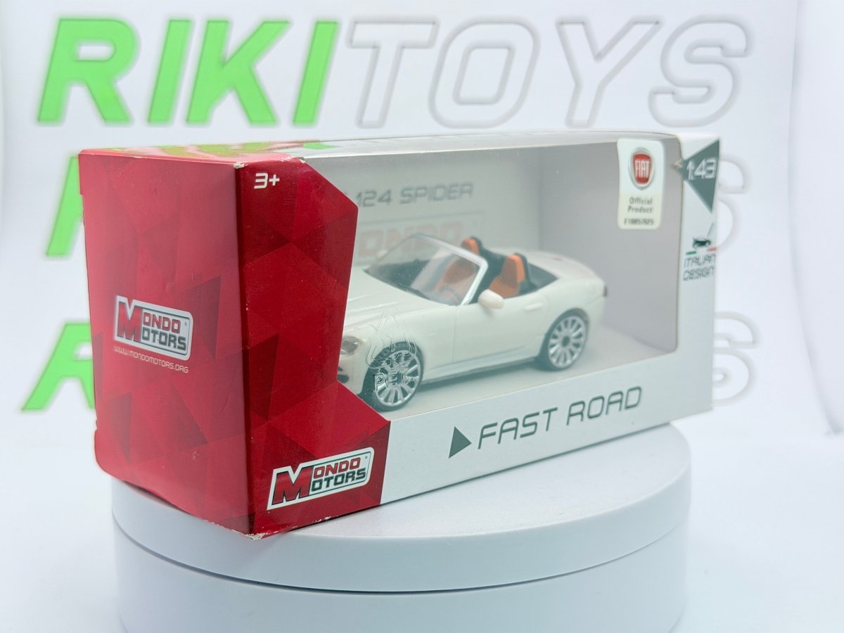 Fiat 124 Spider Mondo Motors 1/43 Bianco - RikiToys - Mondo Motors