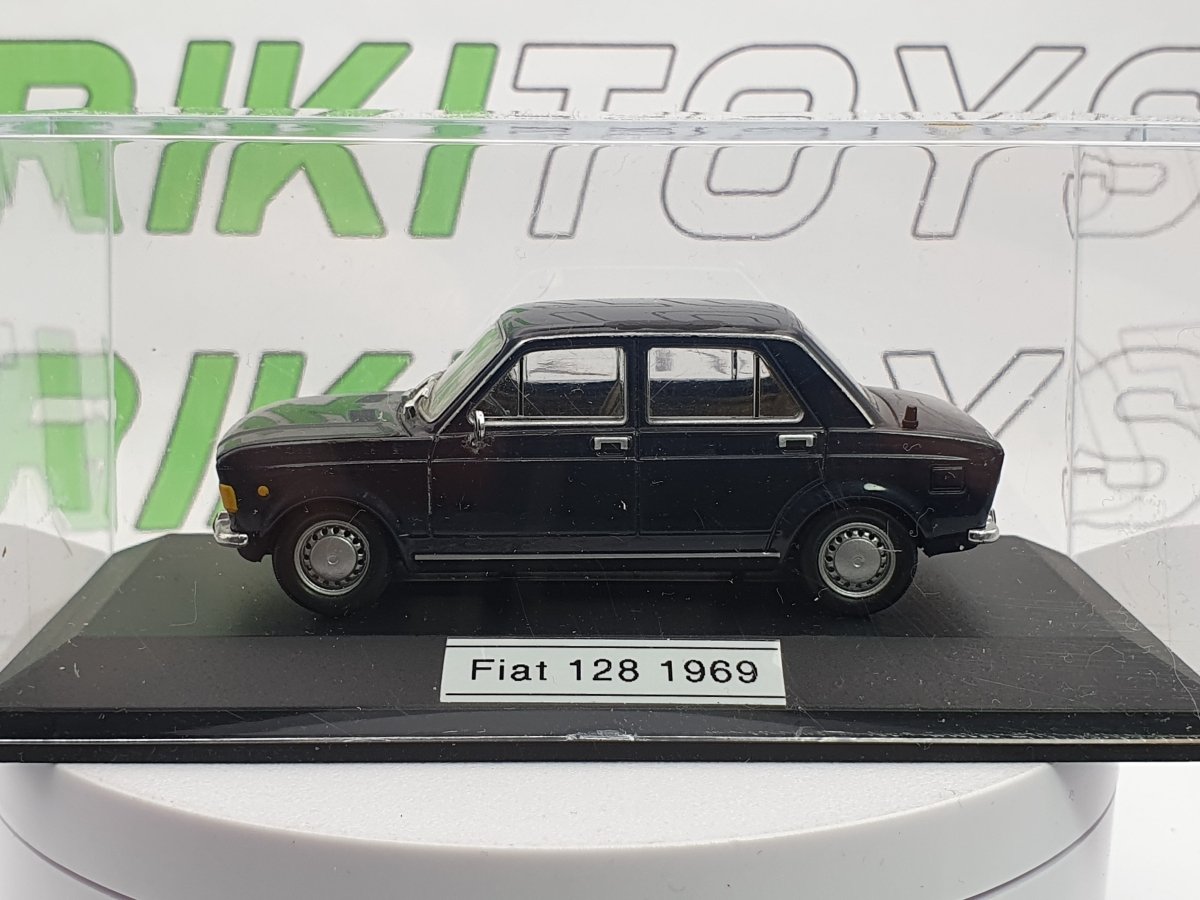 Fiat 128 Berlina Edicola 1/43 Blu 1969 - RikiToys - Edicola#
