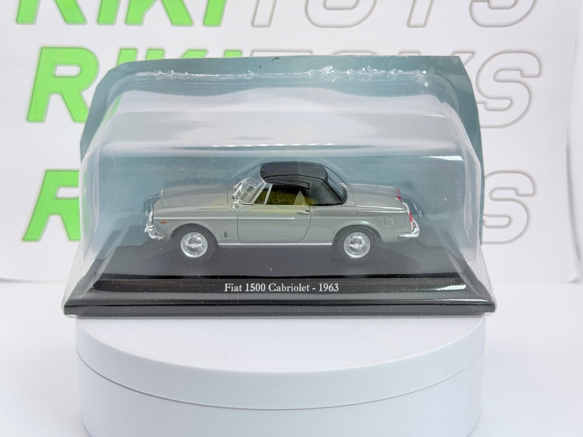 Fiat 1500 Cabrio Norev 1/43 Grigio 1963 - RikiToys - Norev
