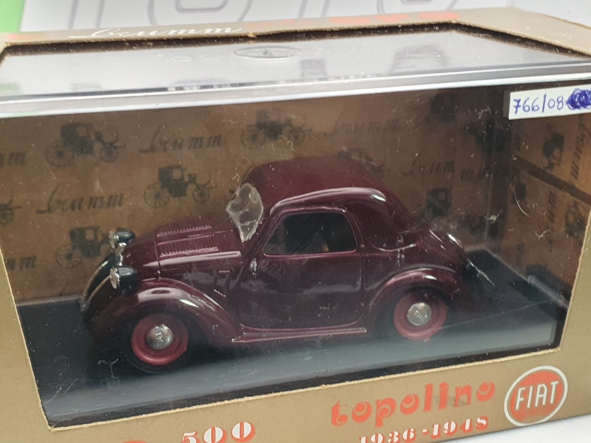 Fiat 500 A Topolino Brumm 1/43 Bordeaux 1936 - RikiToys - Brumm