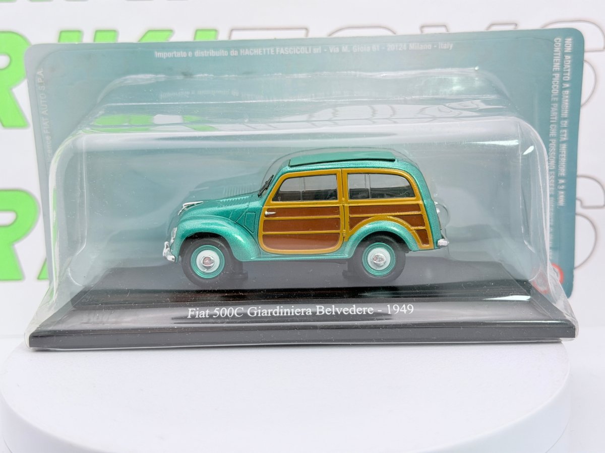 Fiat 500 C Giardiniera Norev 1/43 Verde 1949 - RikiToys - Norev