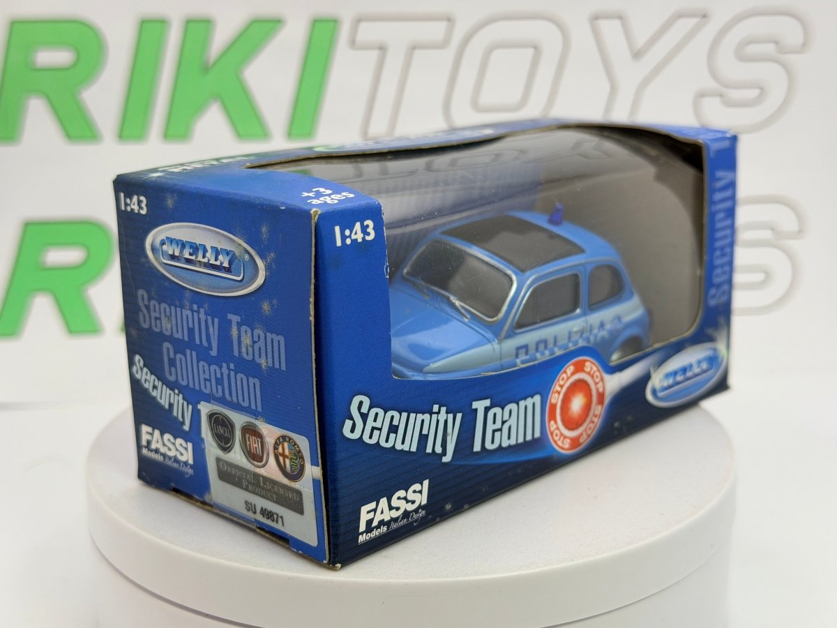 Fiat 500 F Welly 1/40 Azzurro 1965 - RikiToys - Welly