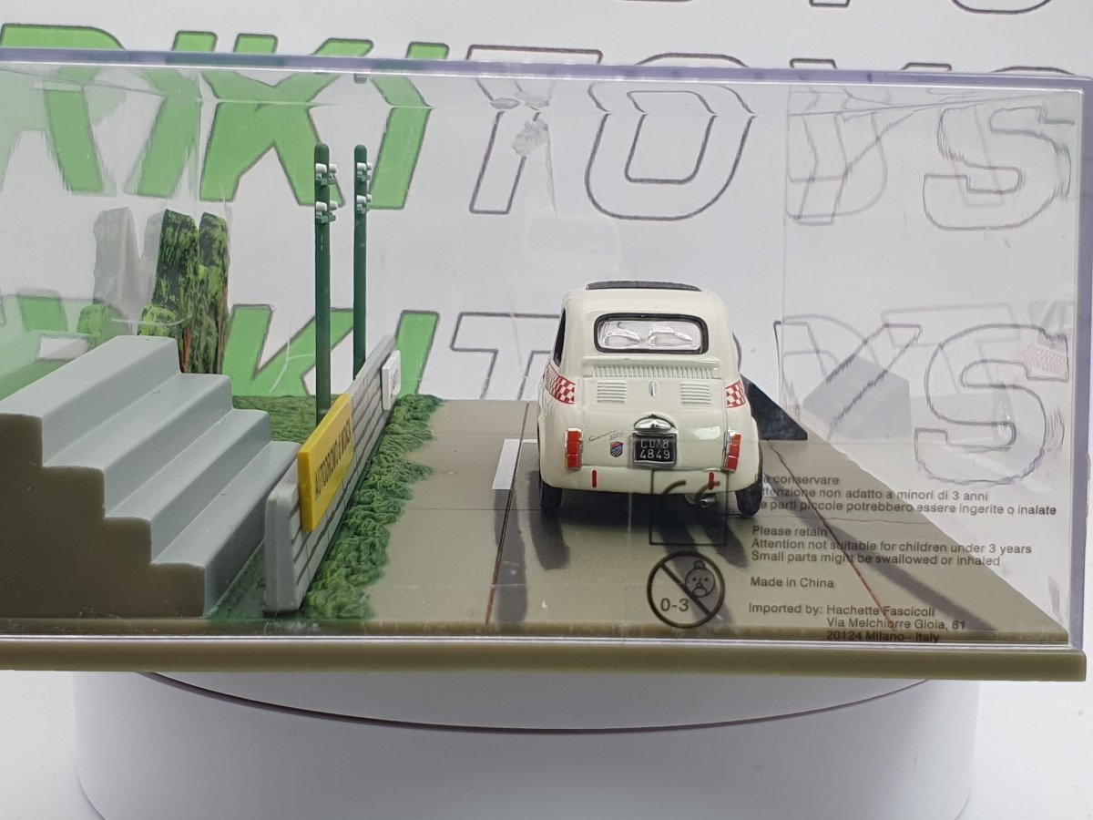 Fiat 500 Giannini TV Universal Hobbies 1/43 Avorio - RikiToys - Universal Hobbies