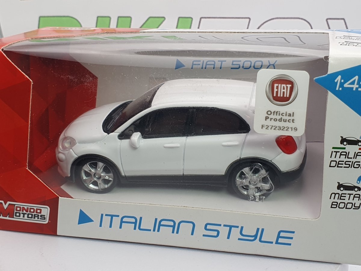Fiat 500 X MondoMotors 1/43 Bianco 2014 - RikiToys - MondoMotors