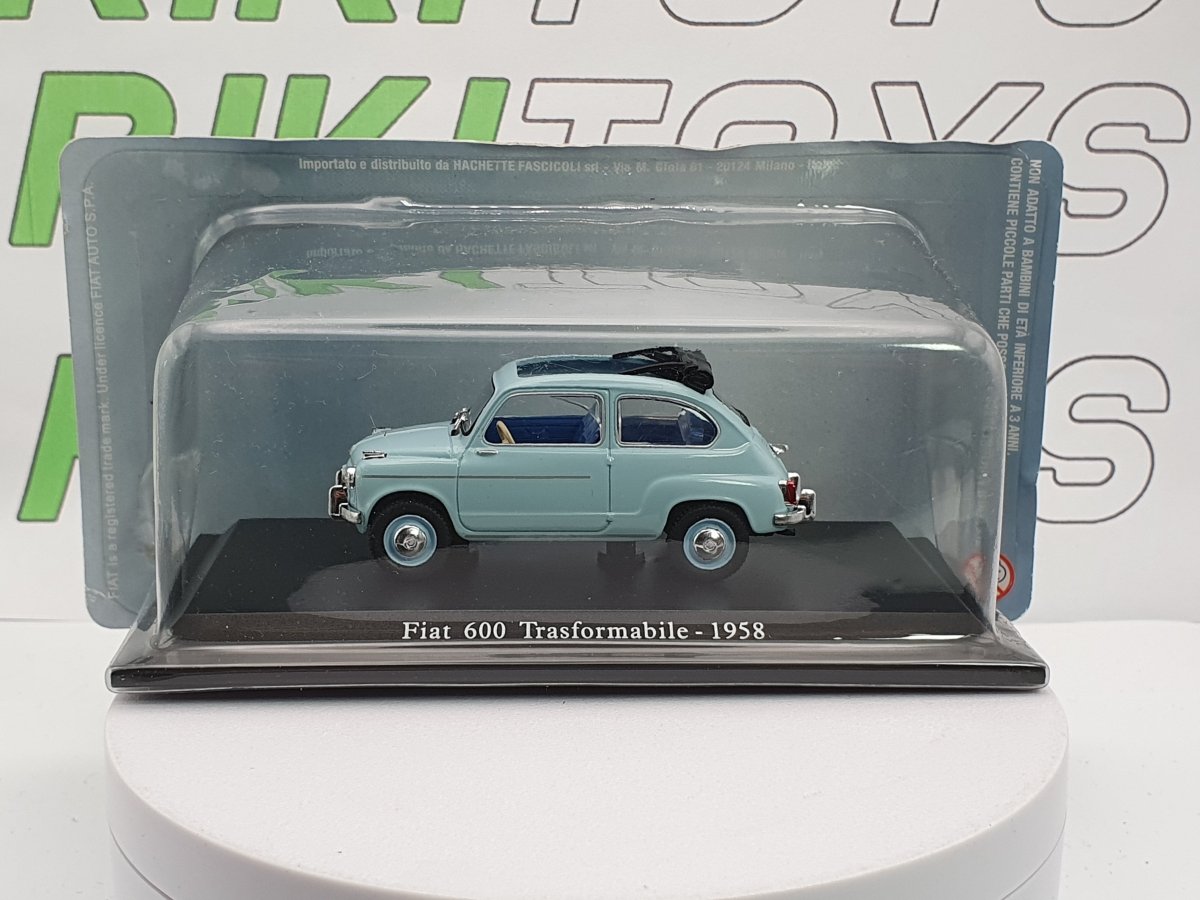 Fiat 600 trasformabile Norev 1/43 Azzurro - RikiToys - Norev#