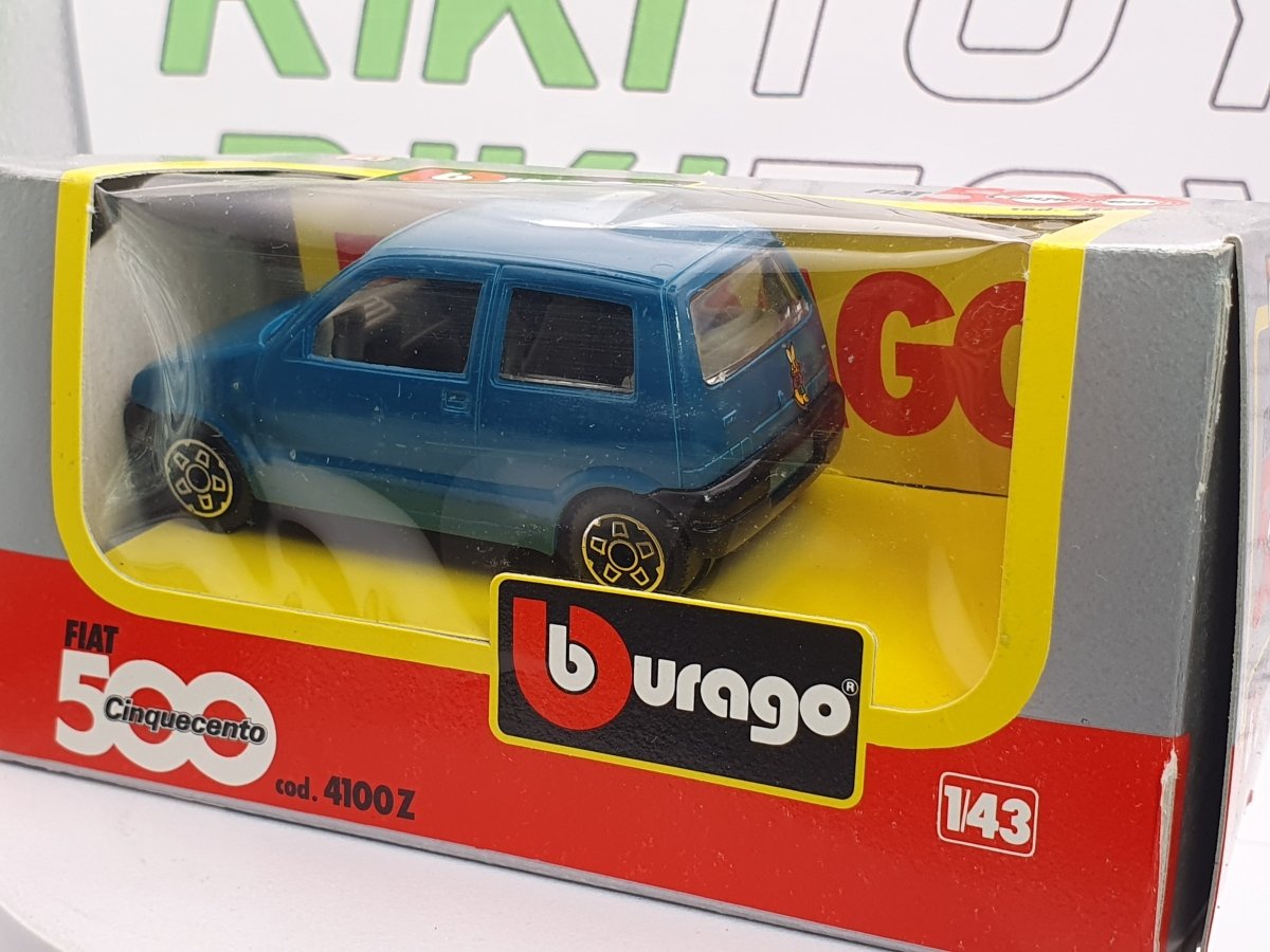 Fiat Cinquecento Burago 1/43 Blu 1992 - RikiToys - Burago