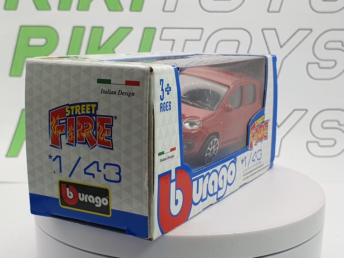 Fiat Panda 312 Burago 1/43 Rosso 2012 - RikiToys - Burago#