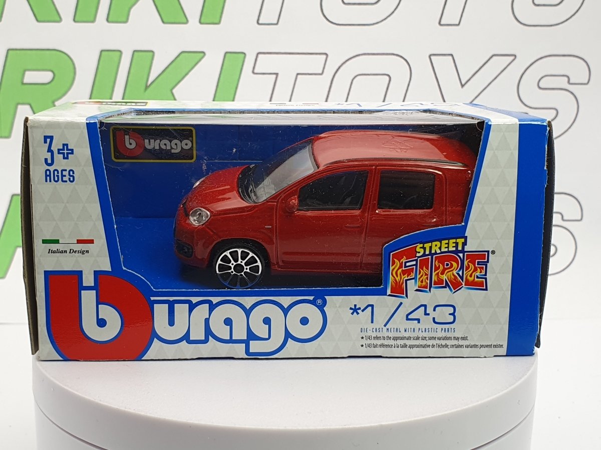 Fiat Panda 312 Burago 1/43 Rosso 2012 - RikiToys - Burago#