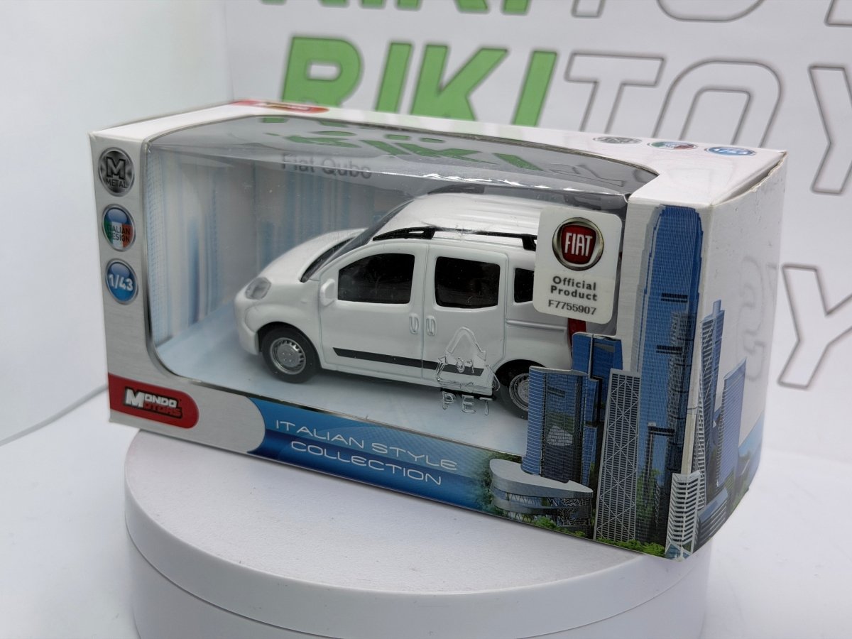 Fiat Qubo Mondo Motors 1/43 Bianco - RikiToys - Mondo Motors