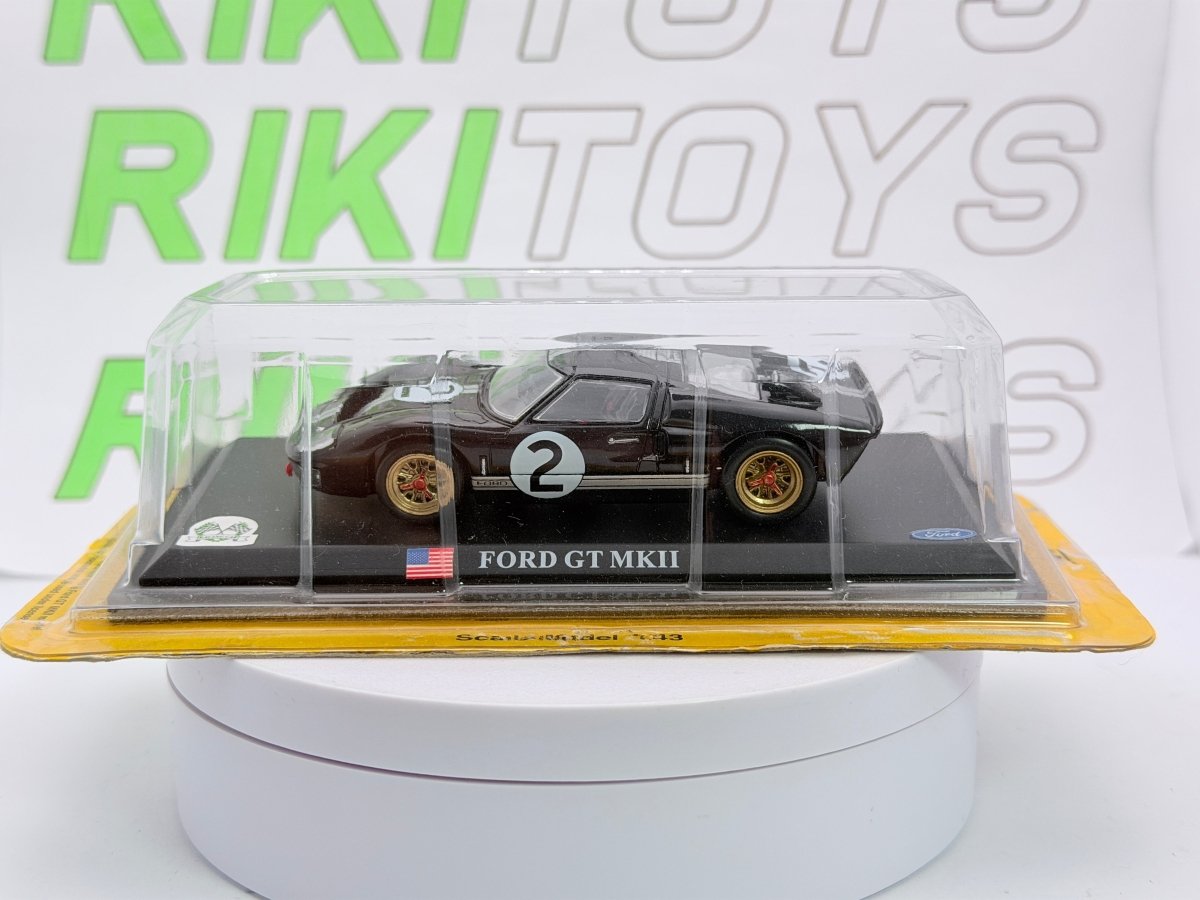 Ford GT 40 MK 2 Edicola 1/43 Nero - RikiToys - Edicola