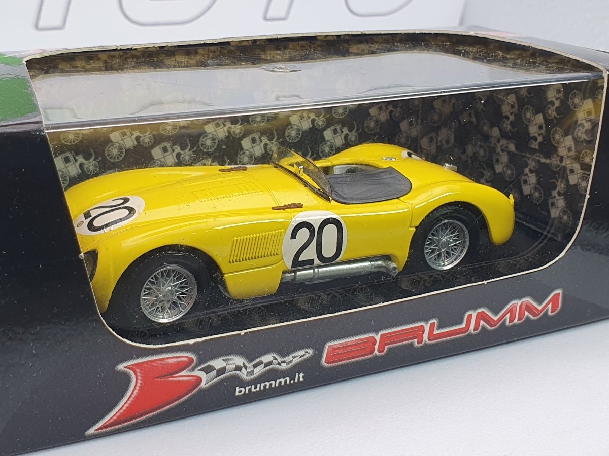 Jaguar C Type Brumm 1/43 Giallo 1953 - RikiToys - Brumm