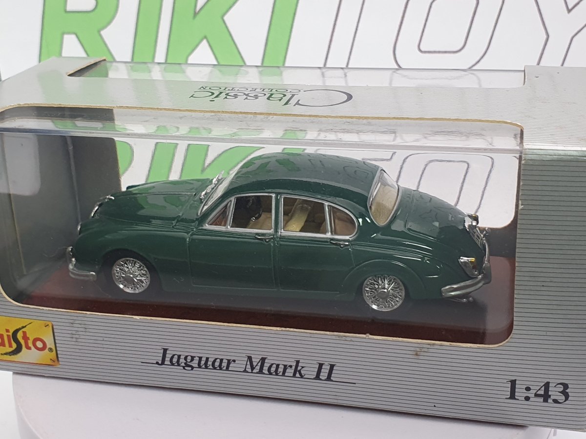 Jaguar MK2 Maisto 1/43 Verde 1959 - RikiToys - Maisto