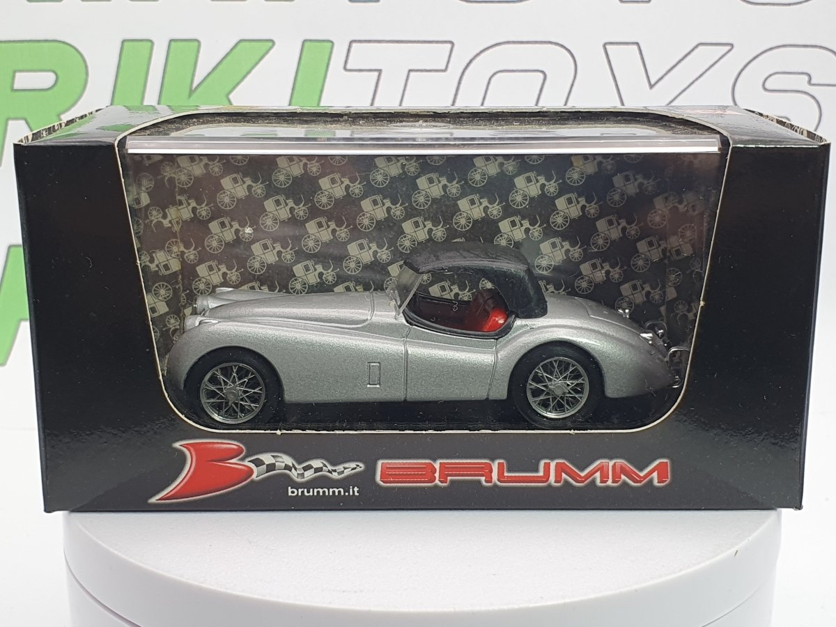Jaguar XK 120 Spider Brumm 1/43 Argento 1948 - RikiToys - Brumm