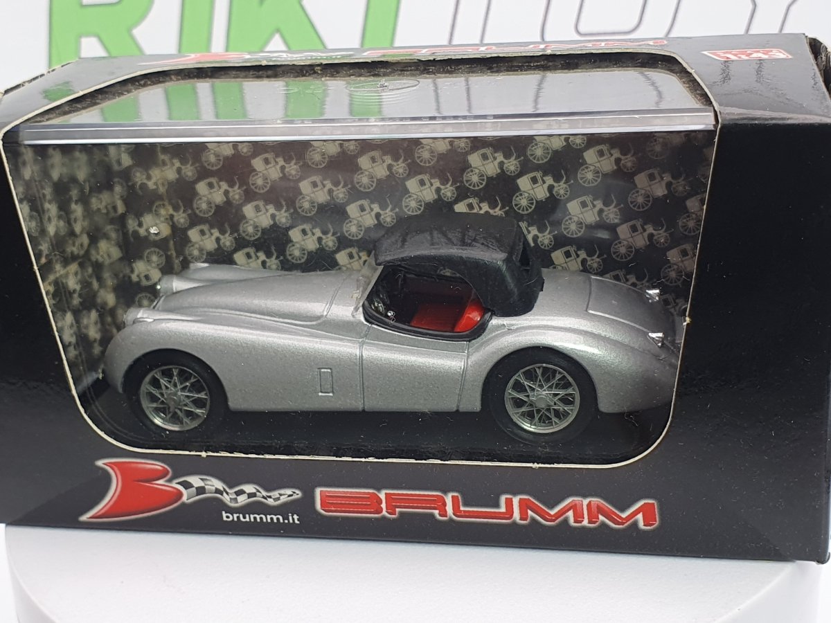 Jaguar XK 120 Spider Brumm 1/43 Argento 1948 - RikiToys - Brumm