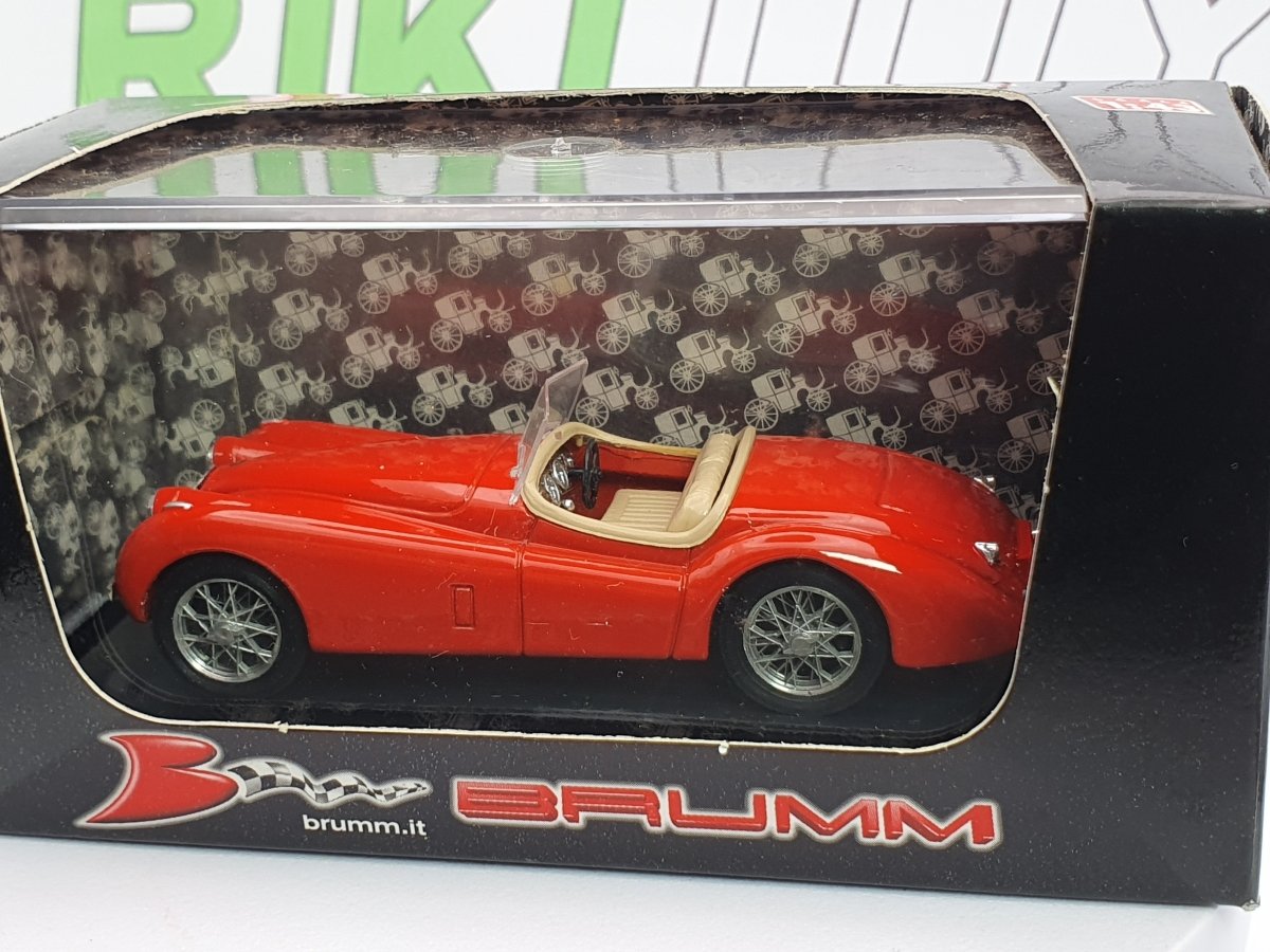 Jaguar XK 120 Spider Brumm 1/43 Rosso 1948 - RikiToys - Brumm