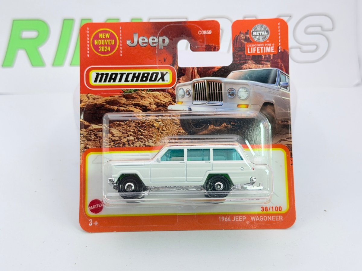 Jeep Wagoneer Matchbox 1/64 Bianco 1964 - RikiToys - Matchbox