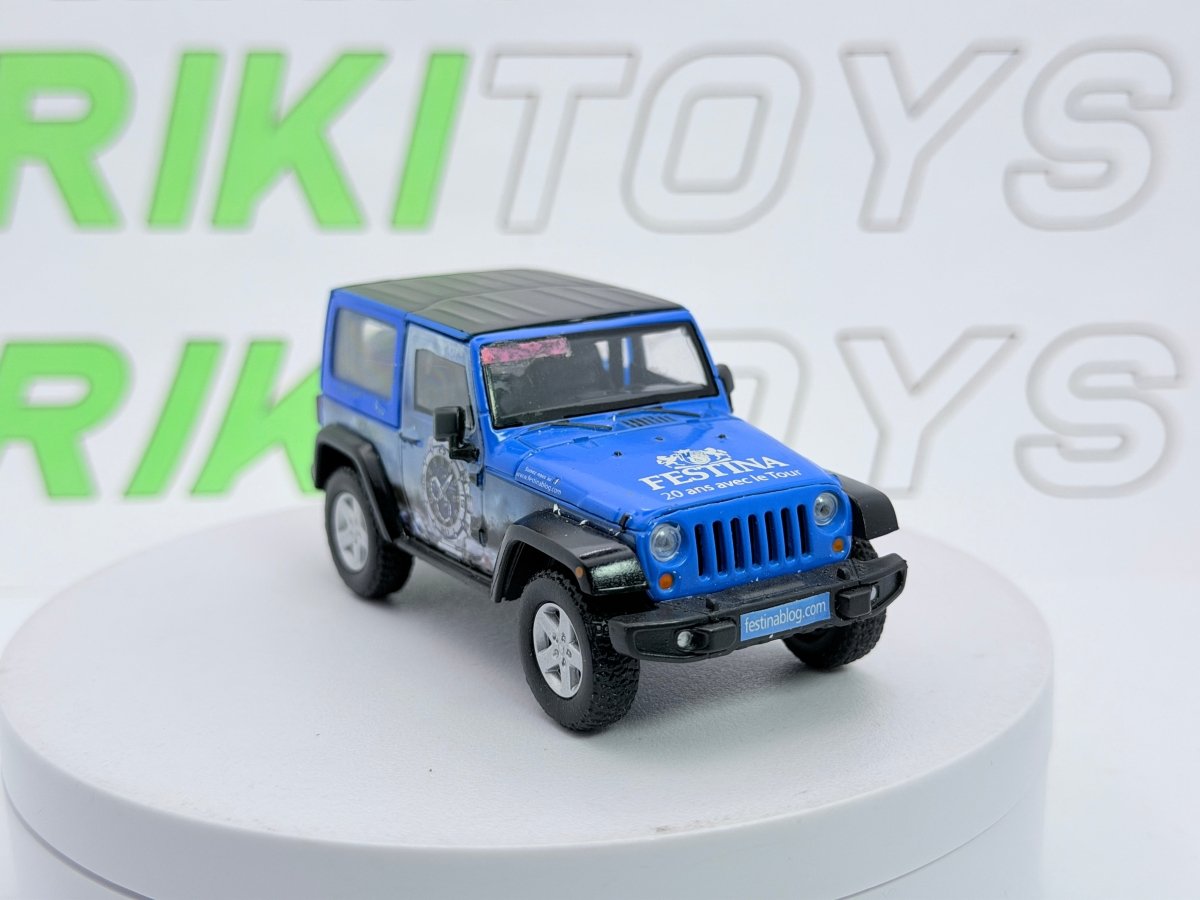 Jeep Wrangler GreenLight 1/43 Blu 2012 - RikiToys - GreenLight