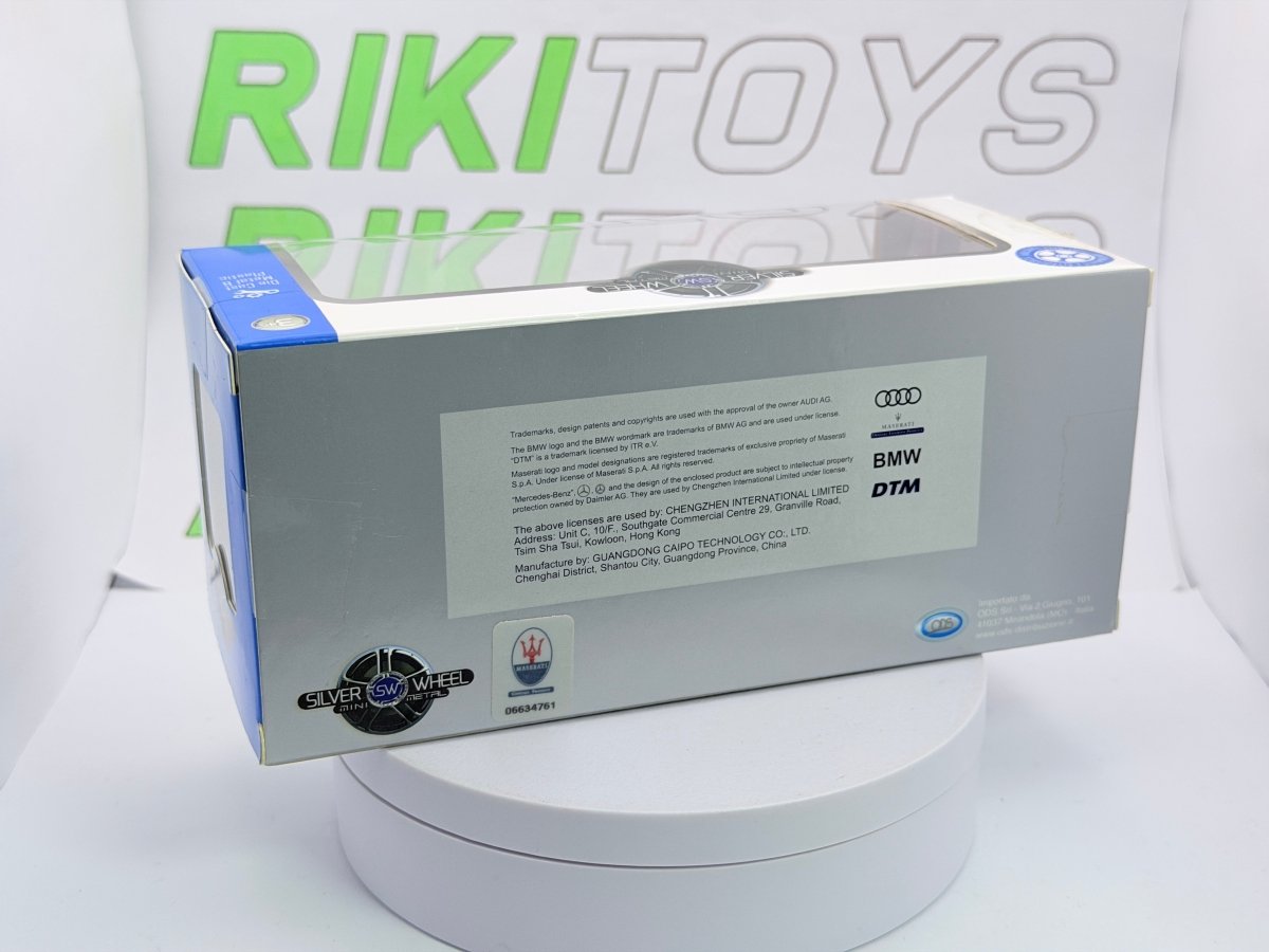 Maserati GT MC GT4 Silver Wheel 1/32 Blu - RikiToys - Silver Wheel