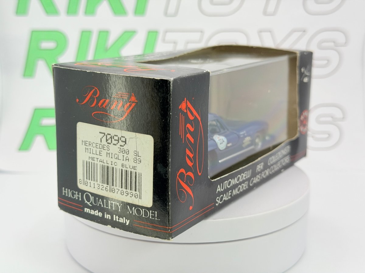 Mercedes Benz 300 SL Gullwing Bang 1/36 Blu metallizzato - RikiToys - Bang