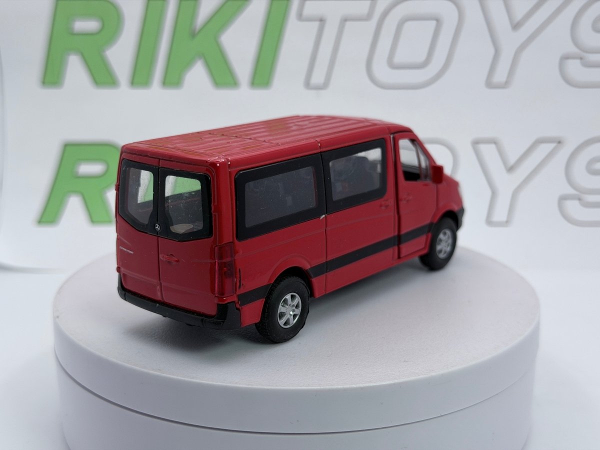 Mercedes Benz Sprinter Minibus Welly 1/43 Rosso - RikiToys - Welly