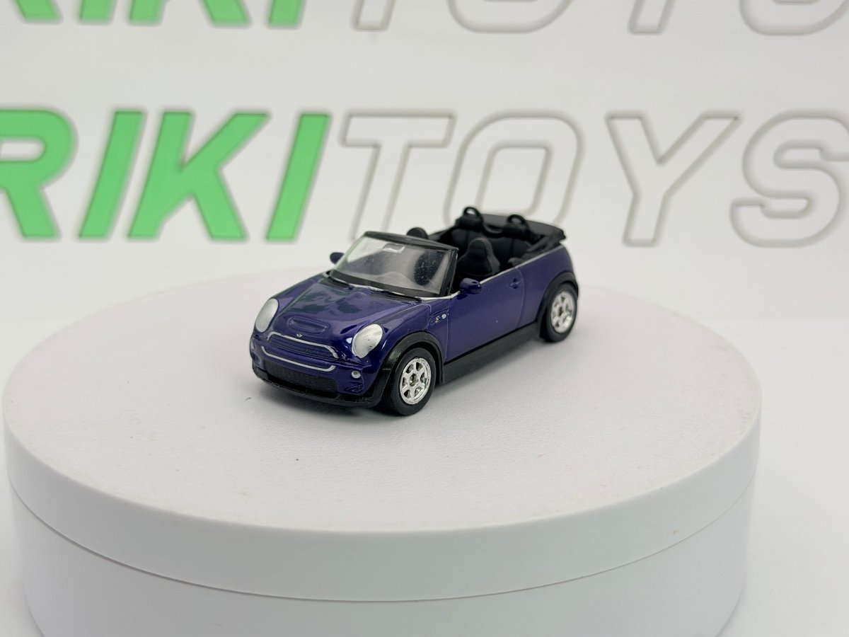 Mini Cooper S Cabrio Welly 1/43 Blu metallizzato - RikiToys - Welly