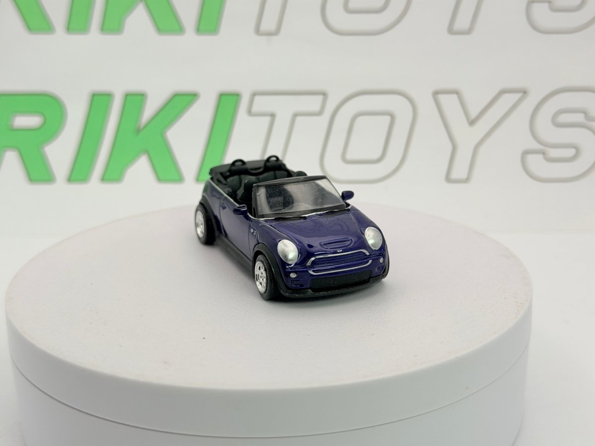 Mini Cooper S Cabrio Welly 1/43 Blu metallizzato - RikiToys - Welly